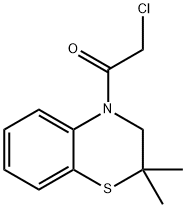 4-(2-Chloroacetyl)-2,2-diMethyl-2H-1,4-benzothiazine, 97% Struktur