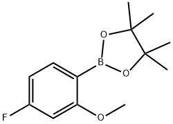 4-氟-2-甲氧基苯硼酸頻哪醇酯, 624741-83-9, 結構式