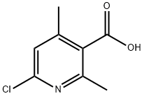 6-Chloro-2,4-diMethylnicotinic acid Struktur