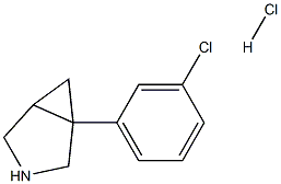 1-(3-Chlorophenyl)-3-azabicyclo[3.1.0]hexane Hydrochloride Struktur