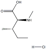 (2S,3S)-3-メチル-2-(メチルアミノ)ペンタン酸塩酸塩 化學(xué)構(gòu)造式
