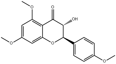 3-ヒドロキシ-4,5,7-トリメトキシフラバノン 化學(xué)構(gòu)造式