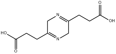 3,3'-(3,6-dihydropyrazine-2,5-diyl)dipropanoic acid Struktur