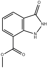3-Hydroxy-1H-indazole-7-carboxylic acid Methyl ester Struktur