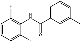 N-(2,6-二氟苯基)-3-甲基苯甲酰胺, 838852-23-6, 結構式
