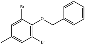 2-(芐氧基)-1,3-二溴-5-甲基苯 結(jié)構(gòu)式