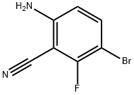 6-AMino-3-broMo-2-fluoro-benzonitrile Struktur