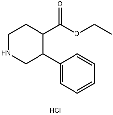 Ethyl 3-Phenylpiperidine-4-carboxylate Hydrochloride Struktur