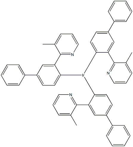 IridiuM, tris[3-(3-Methyl-2-pyridinyl-N)[1,1'-biphenyl]-4-yl-C] Struktur