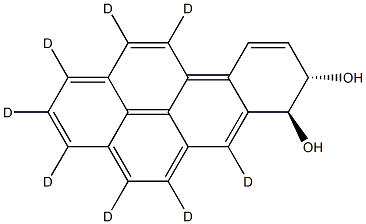 trans-7,8-Dihydroxy-7,8-dihydrobenzo[a]pyrene-d8 Struktur