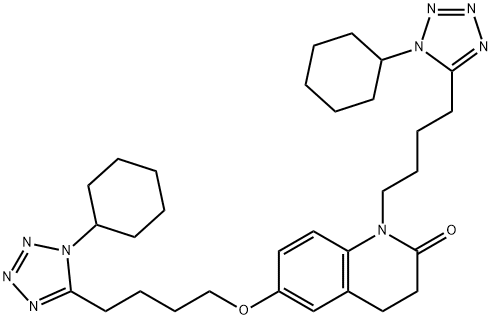 CILOSTAZOL RELATED COMPOUND C (1-(4-(5-シクロヘキシル-1H-テトラゾール-1-イル)ブチル)-6-(4-(1-シクロヘキシル-1H-テトラゾール-5-イル)ブトキシ)-3,4-ジヒドロキノリン-2(1H)-オン) price.