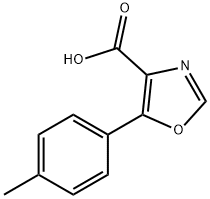 5-對-甲苯基-惡唑-4-羧酸 結構式