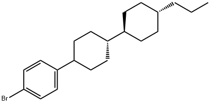 4-溴-1-[反式-4-(反式-4-丙基環(huán)己基)環(huán)己基]苯 結(jié)構(gòu)式