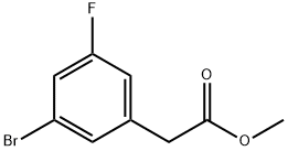 Methyl 3-broMo-5-fluorophenylacetate, 96% Struktur