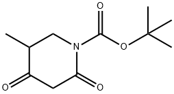 tert-Butyl 5-Methyl-2,4-dioxopiperidine-1-carboxylate Structure
