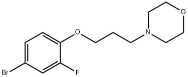4-(3-(4-broMo-2-fluorophenoxy)propyl)Morpholine Struktur