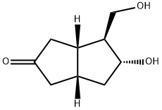 (3aS,4S,5R,6aR)-Hexahydro-5-hydroxy-4-(hydroxyMethyl)-2(1H)-pentalenone Struktur
