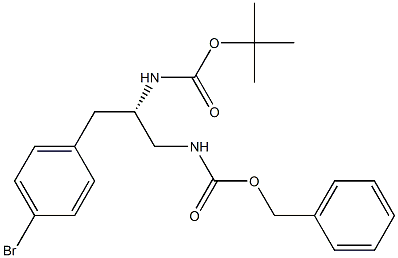 (S)-1-CBZ-AMINO-2-BOC-AMINO-3-(4-BRoMo-PHENYL)-PROPANE Struktur