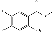 2-氨基-4-溴-5-氟苯甲酸甲酯 結(jié)構(gòu)式