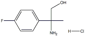 2-aMino-2-(4-fluorophenyl)propan-1-ol hydrochloride Struktur