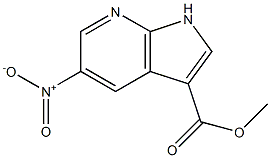 Methyl 5-nitro-7-azaindole-3-carboxylate Struktur