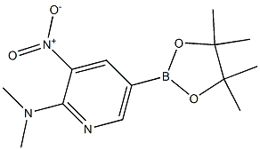 N,N-DIMETHYL-3-NITRO-5-(4,4,5,5-TETRAMETHYL-1,3,2-DIOXABOROLAN-2-YL)PYRIDIN-2-AMINE