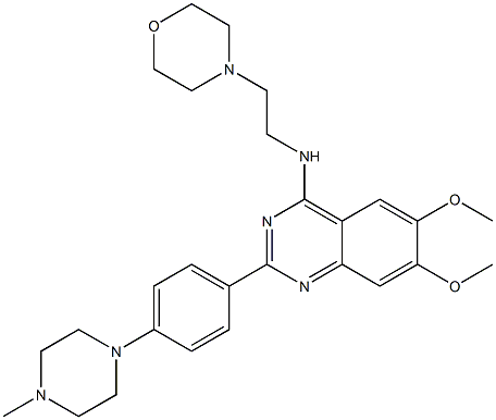 6,7-diMethoxy-2-(4-(4-Methylpiperazin-1-yl)phenyl)-N-(2-Morpholinoethyl)quinazolin-4-aMine