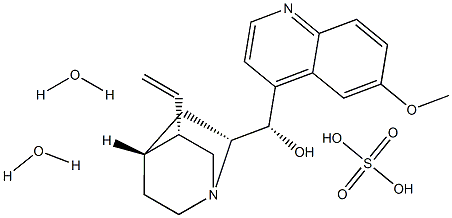 Quinine Hydrogen Sulfate Dihydrate Struktur