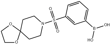 (3-(1,4-dioxa-8-azaspiro[4.5]decan-8-ylsulfonyl)phenyl)boronic acid Struktur