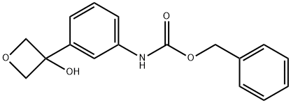 benzyl (3-(3-hydroxyoxetan-3-yl)phenyl)carbaMate Struktur