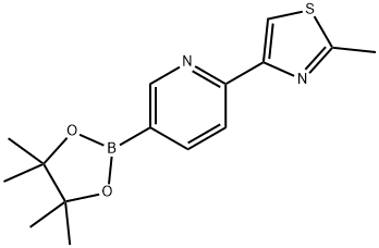 6-(2-METHYL-4-THIAZOLYL)PYRIDINE-3-BORONIC ACID PINACOL ESTER|6-(2-甲基-4-噻唑基)吡啶-3-硼酸頻哪酯