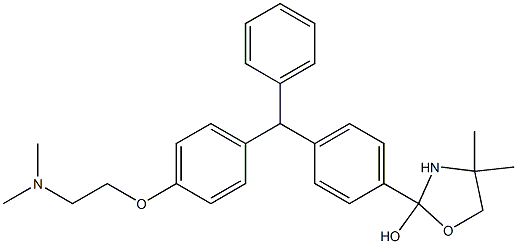 2-(4-((4-(2-(DiMethylaMino)ethoxy)phenyl)(phenyl)Methyl)phenyl)-4,4-diMethyloxazolidin-2-ol