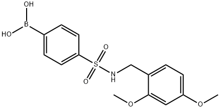 (4-(N-(2,4-diMethoxybenzyl)sulfaMoyl)phenyl)boronic acid Struktur