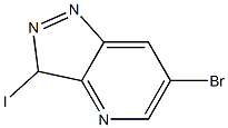 6-broMo-3-iodo-3H-pyrazolo[4,3-b]pyridine Struktur