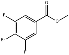 4-ブロモ-3,5-ジフルオロ安息香酸メチル 化學(xué)構(gòu)造式