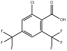 2-CHLORO-4,6-BIS(TRIFLUOROMETHYL)BENZOIC ACID Struktur
