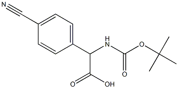 2-((tert-Butoxycarbonyl)aMino)-2-(4-cyanophenyl)acetic acid Struktur