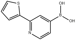 2-(thiophen-2-yl)pyridin-4-ylboronic acid Struktur