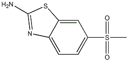 2-AMino-6-Methylsulfonybenzothiazole Struktur