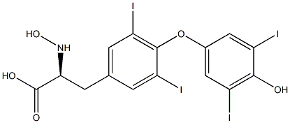 O-(4-HYDROXY-3,5-DIIODOPHENYL)-3,5-DIIODO-HYDROXY-L-TYROSINE, , 結(jié)構(gòu)式