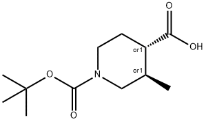 Trans-tert-butyl 3-aMino-4-Methylpiperidine-1-carboxylate Struktur