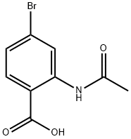 Benzoic acid, 2-(acetylamino)-4-bromo- Struktur