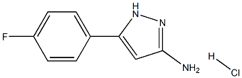 5-(4-fluorophenyl)-1H-pyrazol-3-amine hydrochloride Struktur