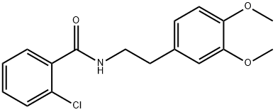2-chloro-N-[2-(3,4-dimethoxyphenyl)ethyl]benzamide Struktur