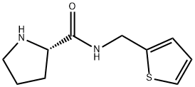 (2S)-N-[(thiophen-2-yl)methyl]pyrrolidine-2-carboxamide Struktur