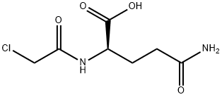 (2R)-4-carbamoyl-2-(2-chloroacetamido)butanoic acid Struktur