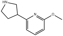 2-METHOXY-6-(PYRROLIDIN-3-YL)PYRIDINE Struktur