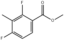 Methyl 2,4-difluoro-3-methylbenzoate Struktur
