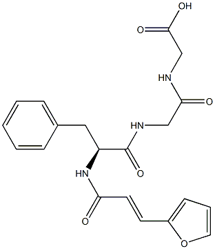 furylacryloylphenylalanylglycylglycine Struktur