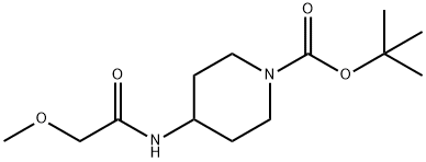 tert-Butyl 4-(2-methoxyacetamido)piperidine-1-carboxylate Struktur